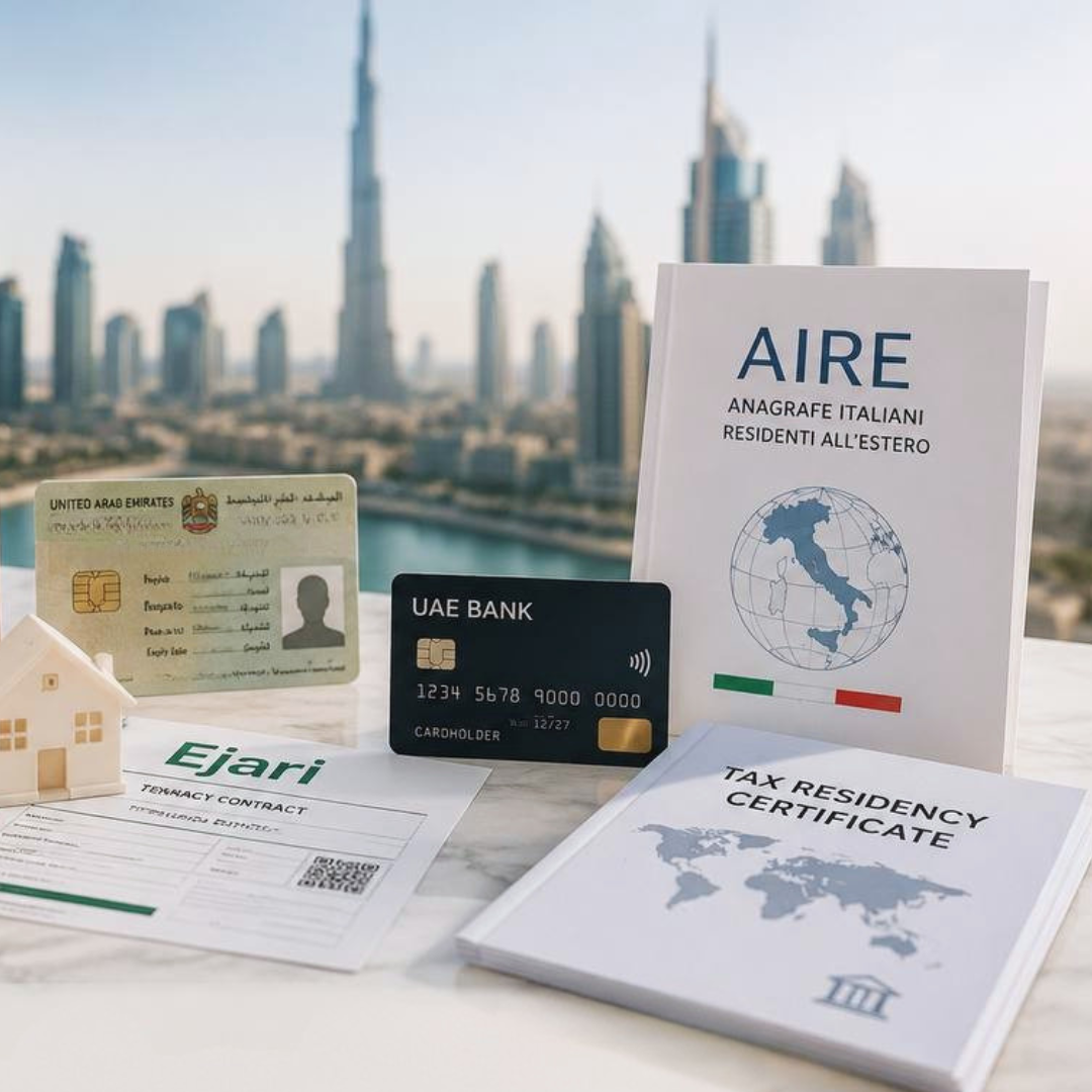 AIRE residenza fiscale Dubai per italiani