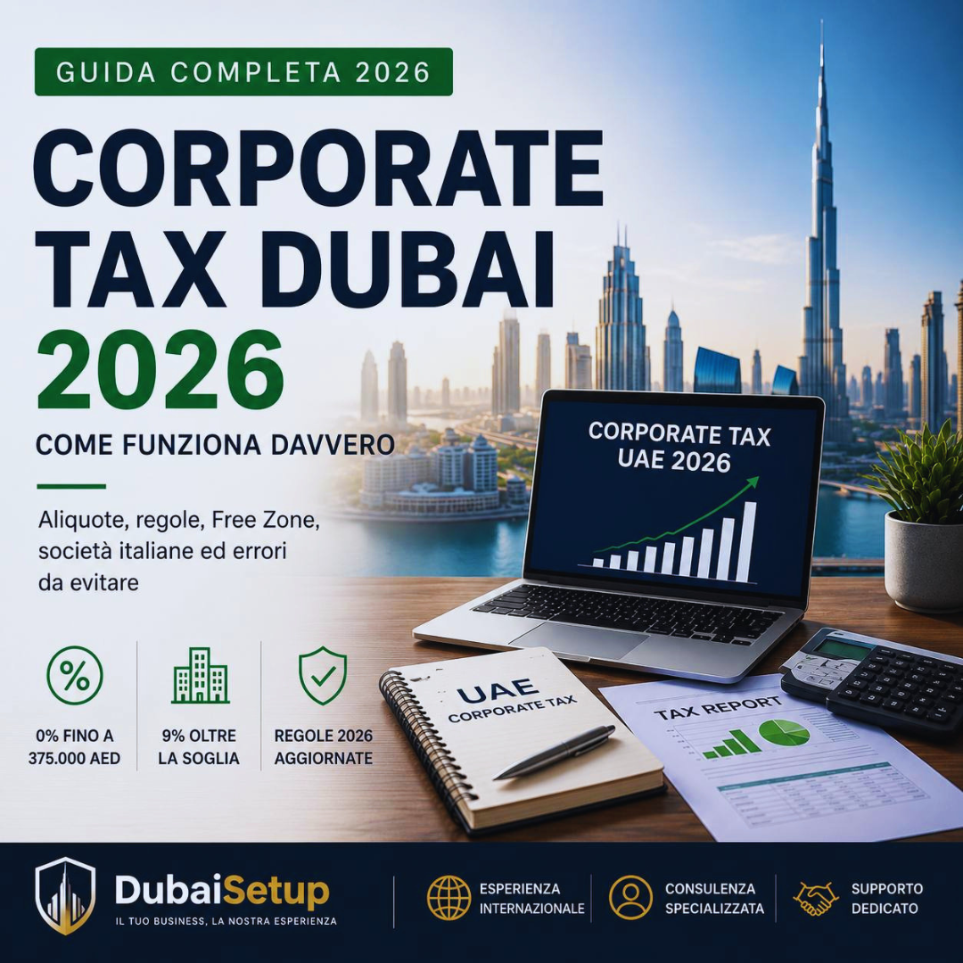 Corporate Tax Dubai 2026 per società e italiani